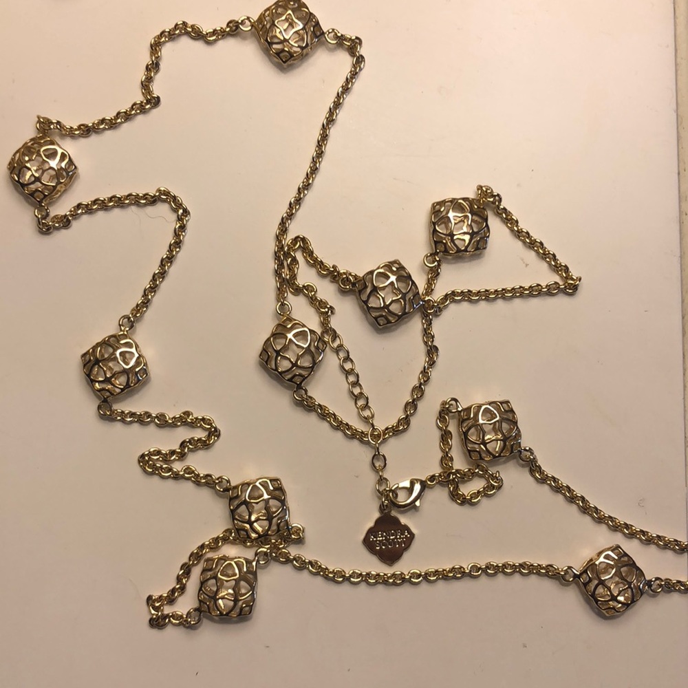 Discontinued Kendra Scott Gold Nemera Necklace